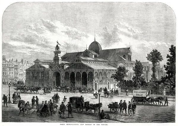Paris new market of Temple 1865