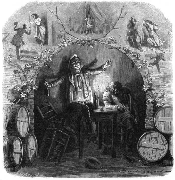 Framed Print : Path of a Drunkard Print, 1866 Framed Print : Path of a Drunkard Print, 1866