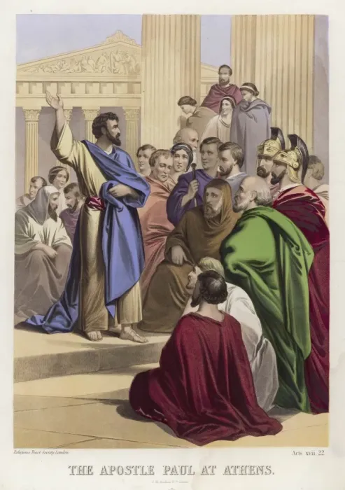 Framed Print : Paul Preaching Print on the Acropolis Framed Print : Paul Preaching Print on the Acropolis
