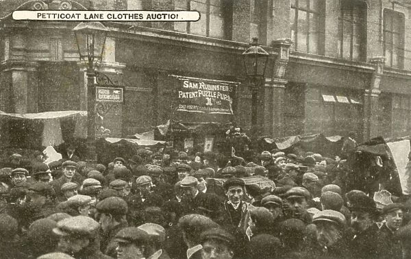 Petticoat Lane Market, London - Clothes Auction