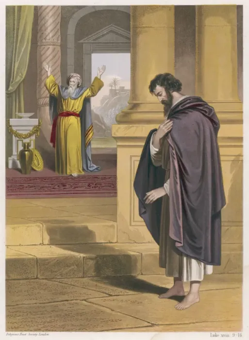Framed Print : Print of The Pharisee and the Publican Framed Print : Print of The Pharisee and the Publican