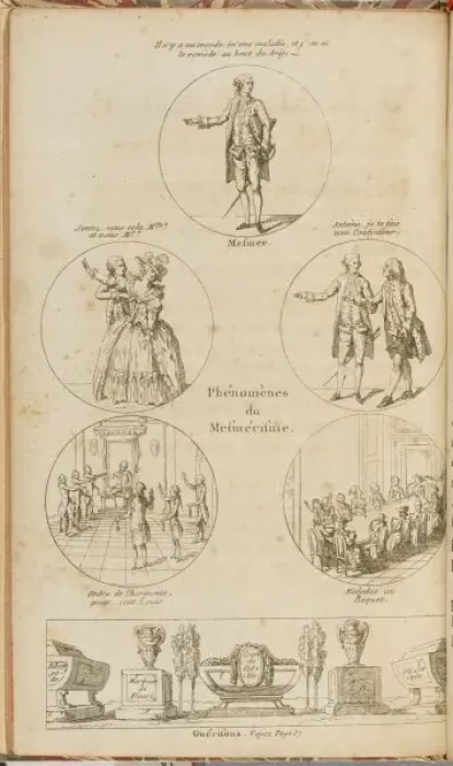 Framed Print : Engraved Print of Mesmerism Phenomena