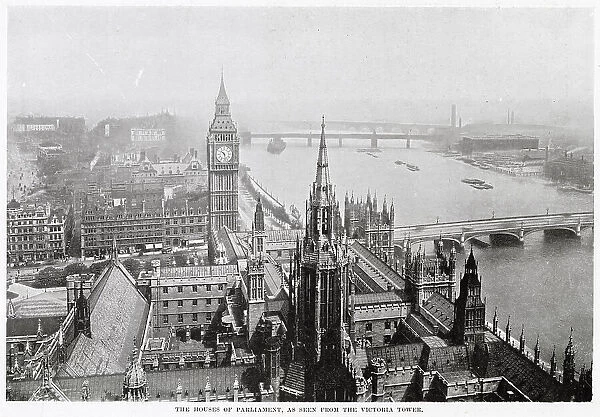 Photograph taken from Victoria Tower. Date: 1900s