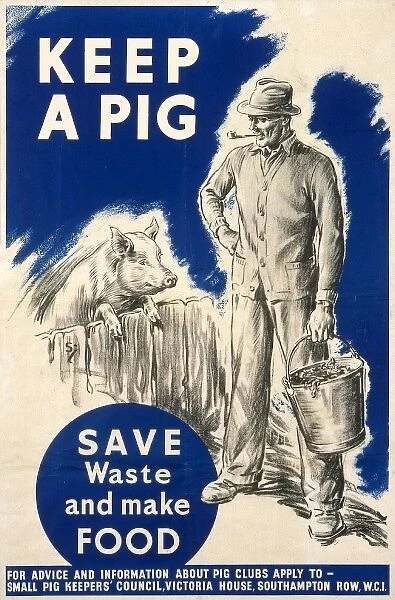 Keep a Pig poster. Poster from the Small Pig Keepers Council encouraging