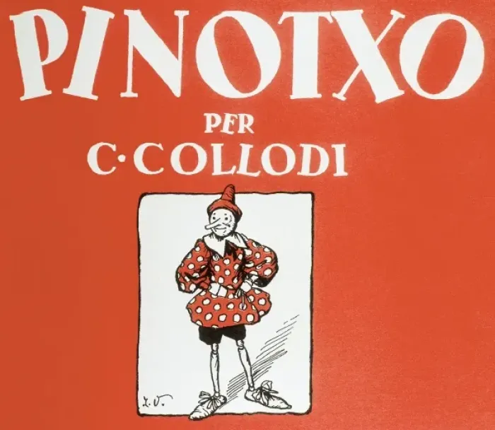 Framed Print : Pinocchio Print from a Catalan Edition Framed Print : Pinocchio Print from a Catalan Edition
