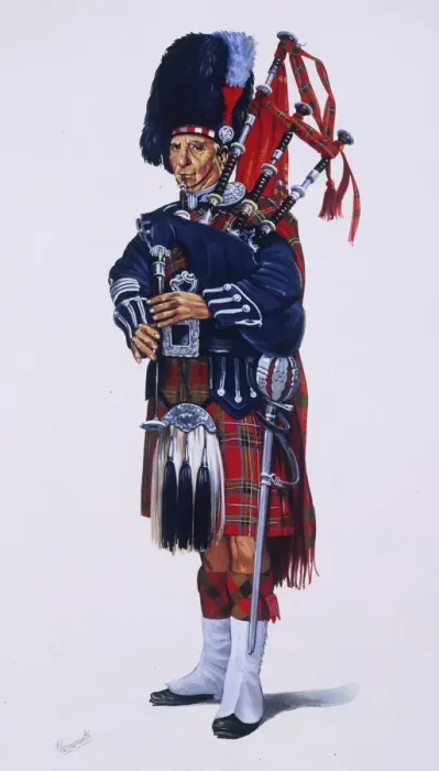Framed Print : Pipe Major of The Scots Guards Print - Ceremonial Dress Framed Print : Pipe Major of The Scots Guards Print - Ceremonial Dress