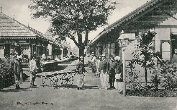 Plague Hospital, Bombay (Mumbai), India Date: circa 1908