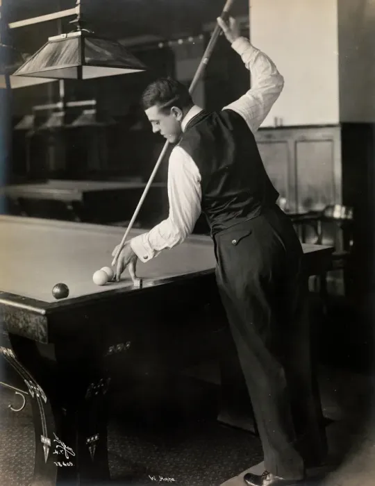 Framed Print : Playing Billiards: W. Hoppe Print Framed Print : Playing Billiards: W. Hoppe Print