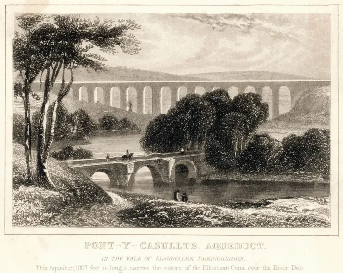 Framed Print : The Pontcysyllte Aqueduct Print Framed Print : The Pontcysyllte Aqueduct Print