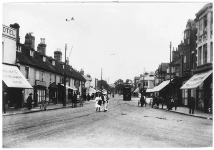 Framed Print : Poole 1909 Longfleet Road Print Framed Print : Poole 1909 Longfleet Road Print