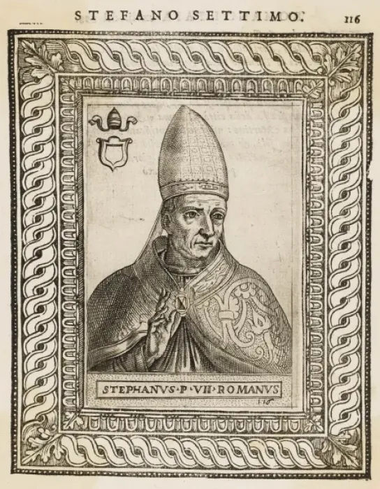 Framed Print : Pope Stephanus VII Print Framed Print : Pope Stephanus VII Print