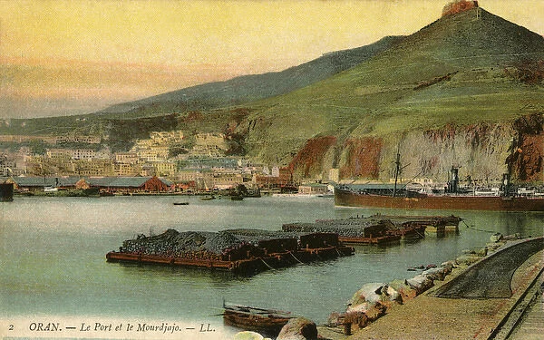 The Port of Oran and the Murdjajo Hill, Algeria