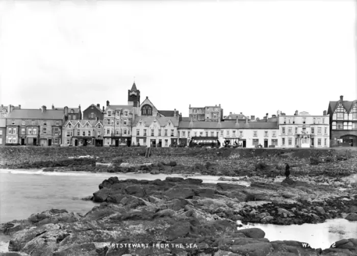 Framed Print : Portstewart from the Sea - Early 20th Century Print Framed Print : Portstewart from the Sea - Early 20th Century Print