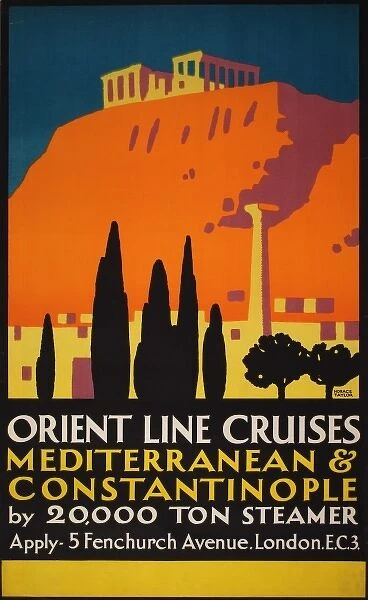 Poster advertising Orient Line Cruises
