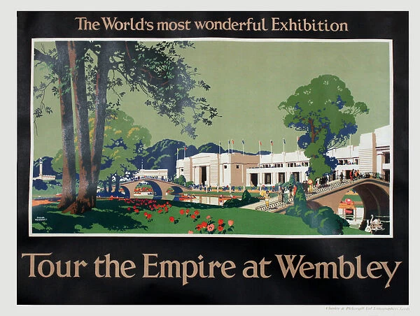 Poster, Tour the Empire at Wembley - the Worlds most wonderful Exhibition