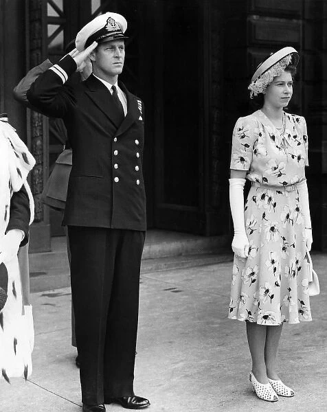 Princess Elizabeth and the Duke of Edinburgh