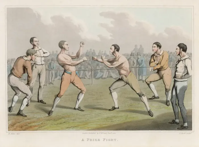 Framed Print : A Prize Fight Print Framed Print : A Prize Fight Print