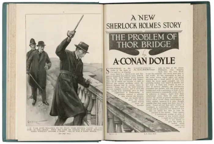 Framed Print : Sherlock Holmes Print - The Problem of Thor Bridge Framed Print : Sherlock Holmes Print - The Problem of Thor Bridge