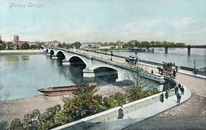 Framed Print : Putney Bridge Print 1905 Framed Print : Putney Bridge Print 1905