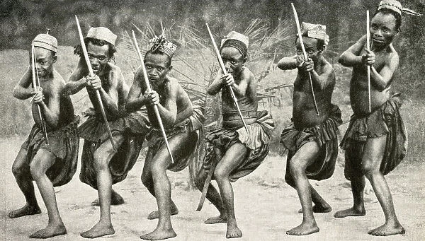 Pygmy hunters of the Welle, Belgian Congo, Central Africa