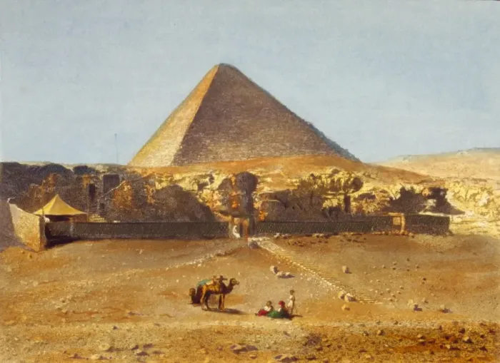 Framed Print : Pyramid of Cheops Print, 1842
