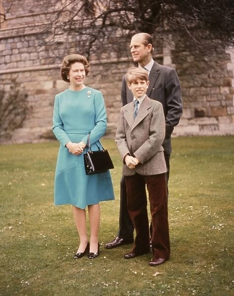 Queen Elizabeth II, Duke of Edinburgh and Prince Edward