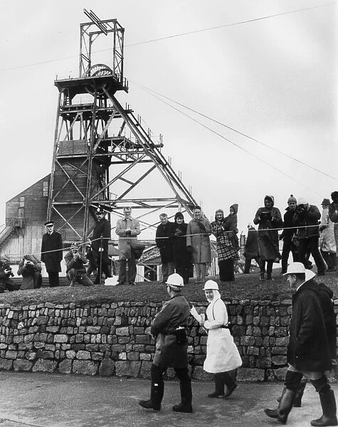 Queen Elizabeth II visiting Geevor Tin Mine, Cornwall