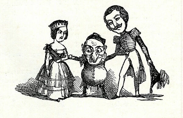 Queen Victoria and Prince Albert with Mr Punch