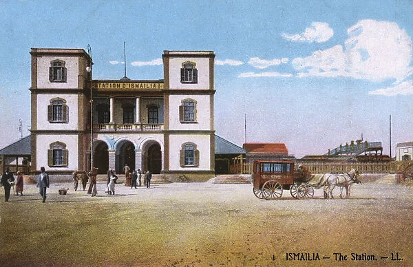 The Railway Station at Ismailia, Egypt
