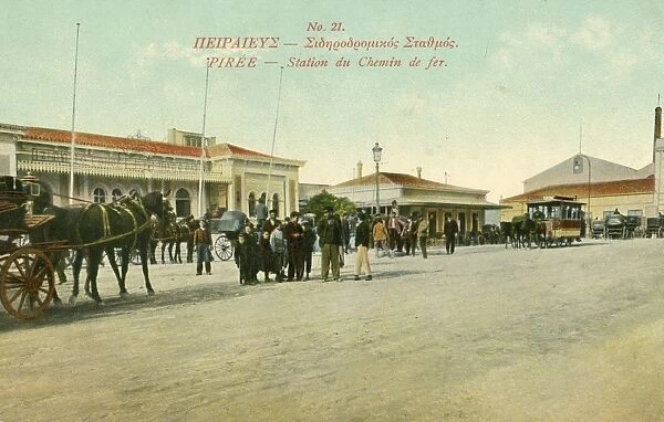 Railway Station at Piraeus, Greece