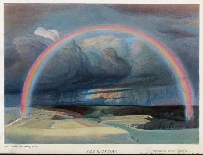 Framed Print : Rainbow Print: A Bridge of Iridescent Light