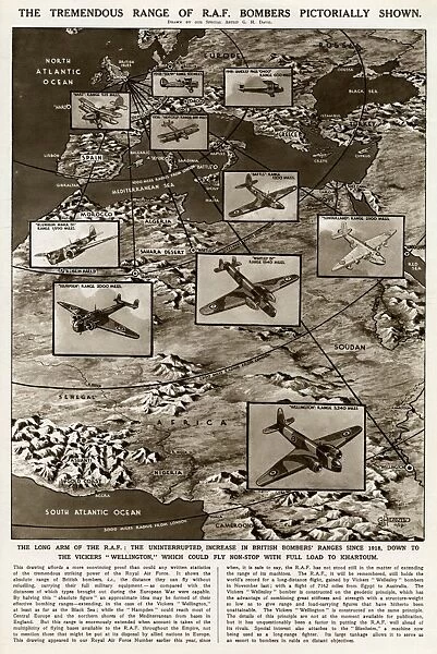 Ranges of RAF bombers by G. H. Davis