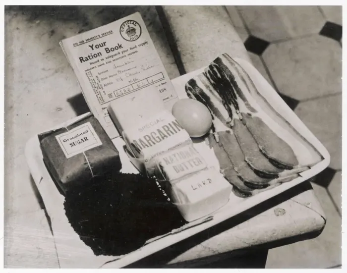 Framed Print : Ration Book Print with Weekly Rations Framed Print : Ration Book Print with Weekly Rations