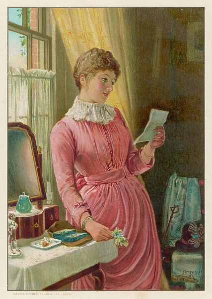 She Reads a Letter 1889