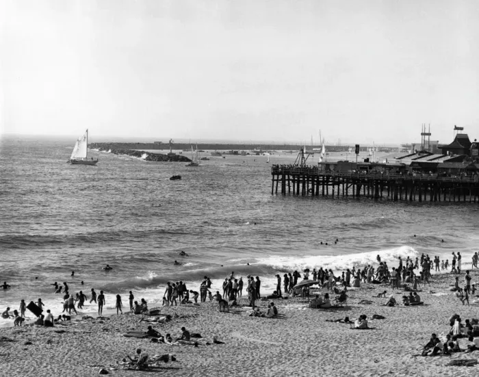 Framed Print : Redondo Beach Print, Late 1960s Framed Print : Redondo Beach Print, Late 1960s