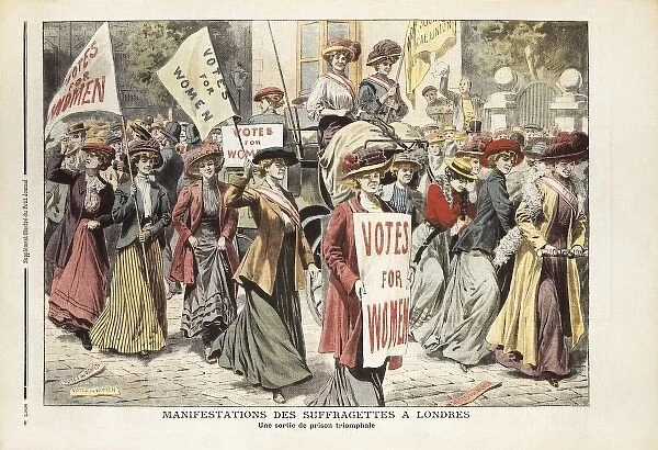 Reino Unido (20th c. ). Suffragette demonstration