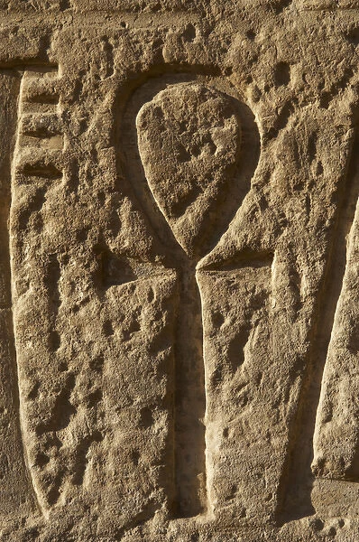 Relief with the Ankh. Temple of Ramses III. New Kingdom. Egy