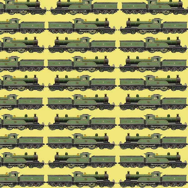 Repeating Pattern - Train  /  Steam Engine