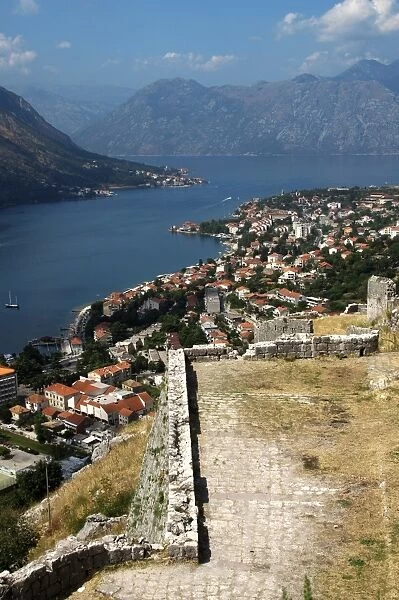 REPUBLIC OF MONTENEGRO. KOTOR. General view of the city. Wor