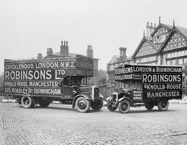 Robinsons Ltd removal vans, Cricklewood, NW London