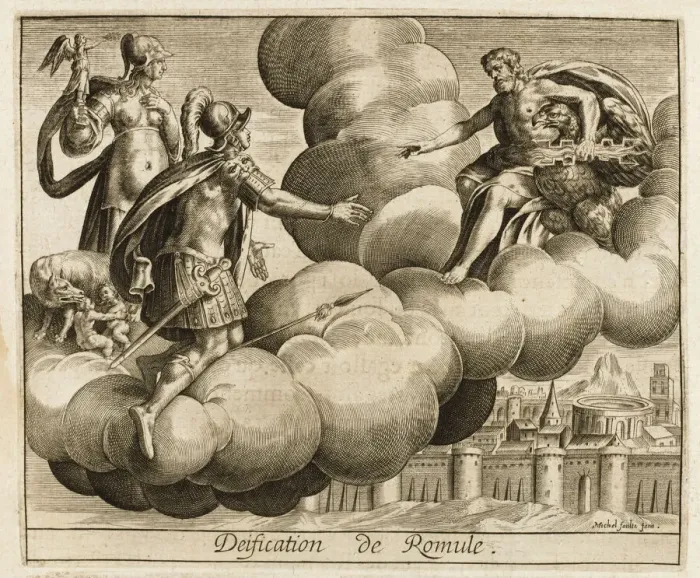 Framed Print : Romulus Becomes a God Print Framed Print : Romulus Becomes a God Print