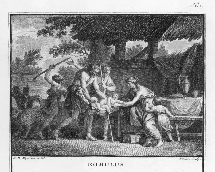Framed Print : Print of Romulus and Remus with a She Wolf Framed Print : Print of Romulus and Remus with a She Wolf