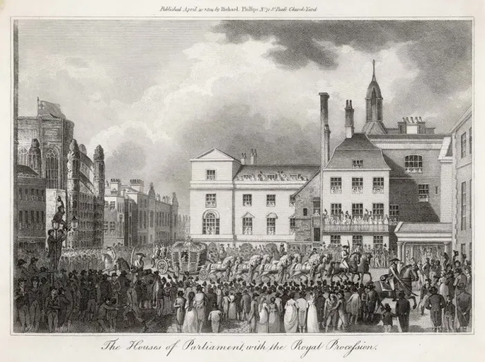 Framed Print : Royal Procession 1804 Print Framed Print : Royal Procession 1804 Print