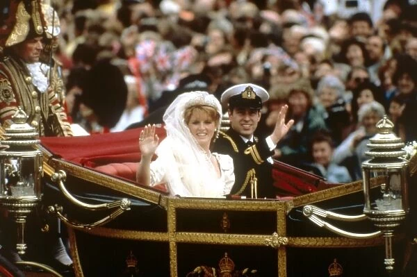 Royal Wedding 1986 - just married