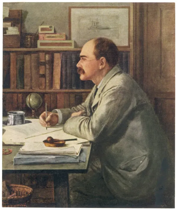 Framed Print : Rudyard Kipling Print at Desk Framed Print : Rudyard Kipling Print at Desk