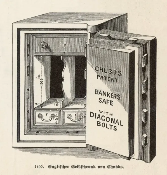 Framed Print : Chubb Safe Print C1900 Framed Print : Chubb Safe Print C1900