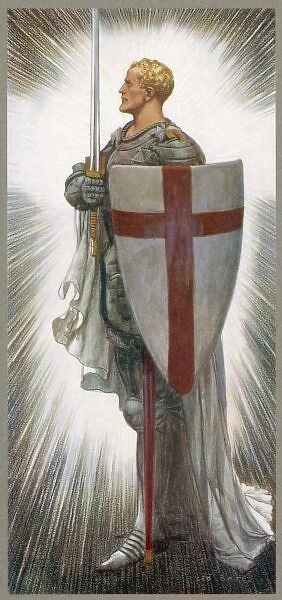 Saint George. SAINT GEORGE with shield and sword