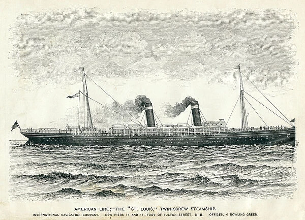Saint Louis steamship renamed to USS Louisville in WWI