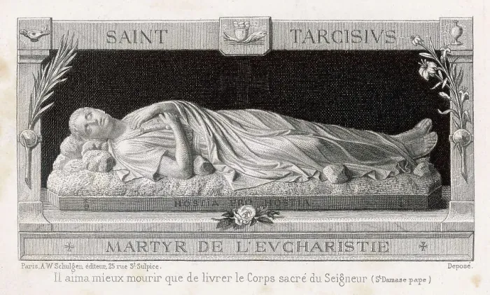 Framed Print : Saint Tarcisius Print, 3rd or 4th Century Roman Christian Martyr Framed Print : Saint Tarcisius Print, 3rd or 4th Century Roman Christian Martyr