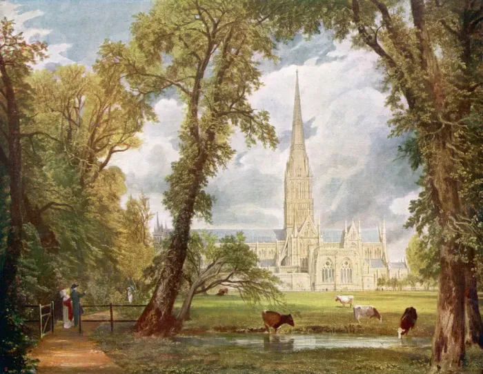 Framed Print : Salisbury Cathedral Print Framed Print : Salisbury Cathedral Print